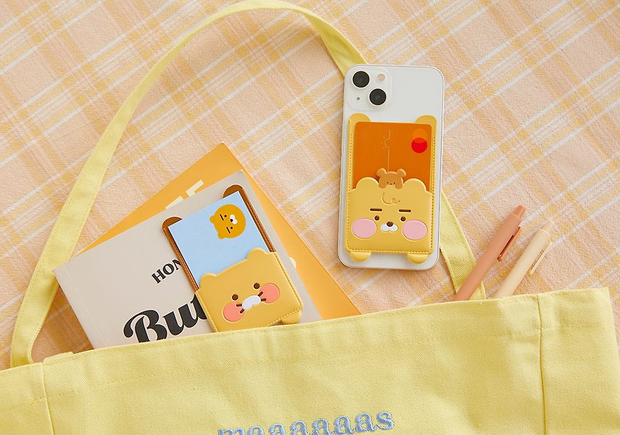 [KAKAO FRIENDS] Attachable card wallet Choonsik Ryan OFFICIAL MD