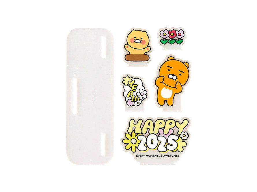 [KAKAO FRIENDS] 2025 acrylic tabletop calendar yellow