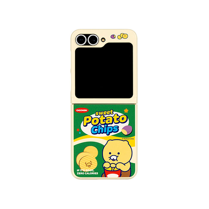 [KAKAO FRIENDS] Z Flip6 Snack Magnetic Case Chunsik Potato Chip OFFICIAL MD