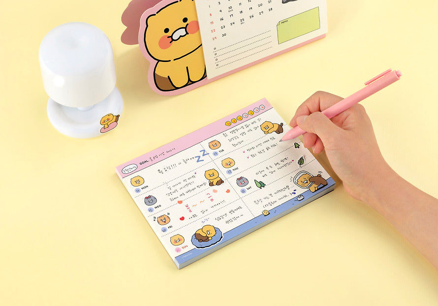 [KAKAO FRIENDS] Choonsik's Ordinary Planner pad OFFICIAL MD