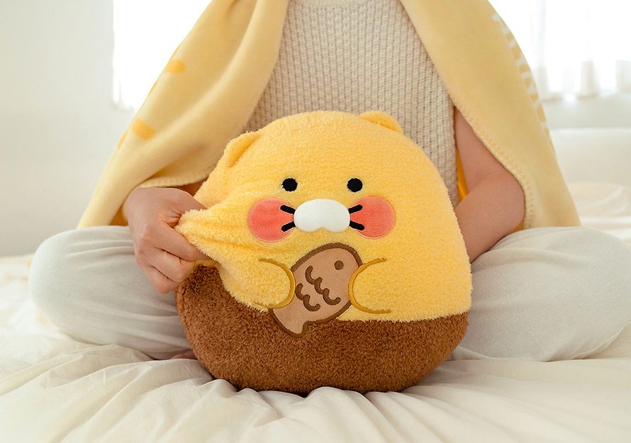 [KAKAO FRIENDS] Buccle Hand Warmer Cushion Chunsik OFFICIAL MD