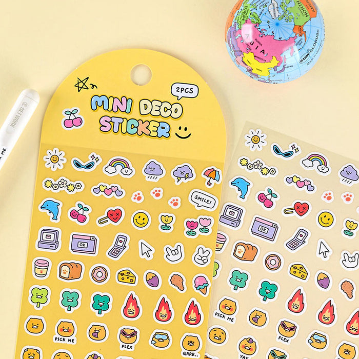 [KAKAO FRIENDS] Say Cheese Mini Decoration Sticker 2P Set OFFICIAL MD