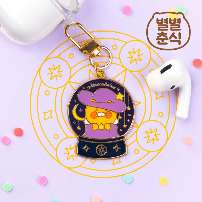 [KAKAO FRIENDS] Byulbyul Choonsik Metal Keyring Wizard Alien OFFICIAL MD