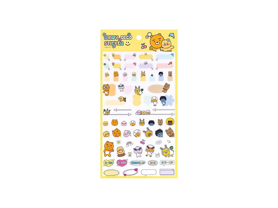 [KAKAO FRIENDS] Say Cheese Diary Decoration Sticker OFFICIAL MD