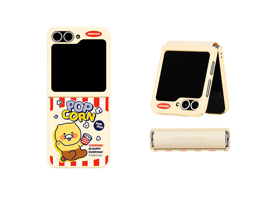 [KAKAO FRIENDS] Z Flip6 Snack Magnetic Case Chunsik Popcorn OFFICIAL MD