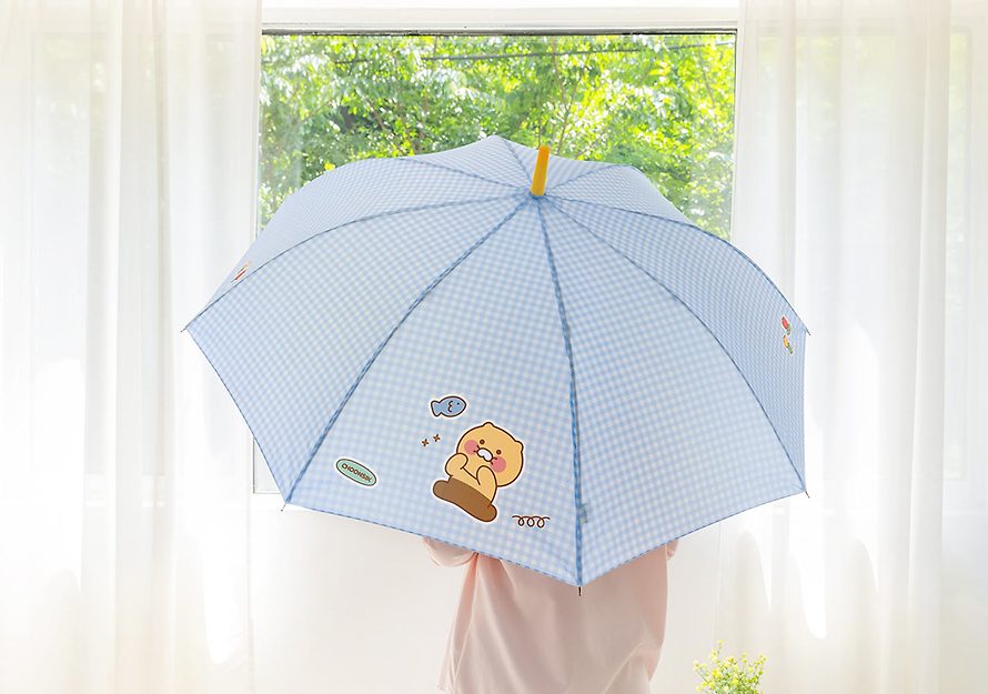 [KAKAO FRIENDS] Check Pattern Umbrella Choonsik OFFICIAL MD