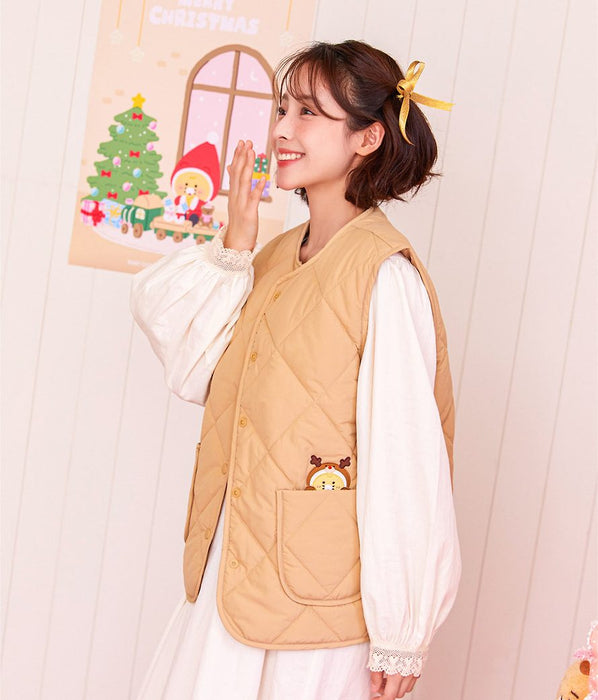 [KAKAO FRIENDS] merry choon christmas padded vest