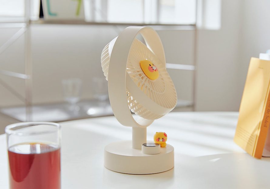 [KAKAO FRIENDS] Rotating tabletop fan Choonsik OFFICIAL MD