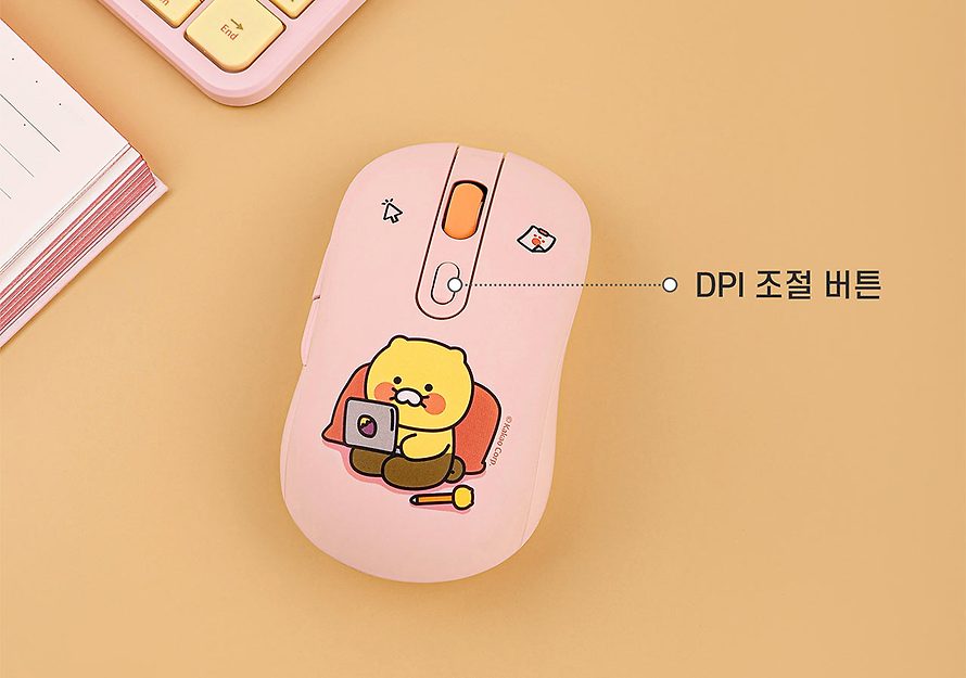 [KAKAO FRIENDS] Noiseless wireless mouse Choonsik OFFICIAL MD