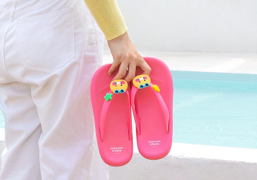 [KAKAO FRIENDS] Beach Slippers Choonsik OFFICIAL MD