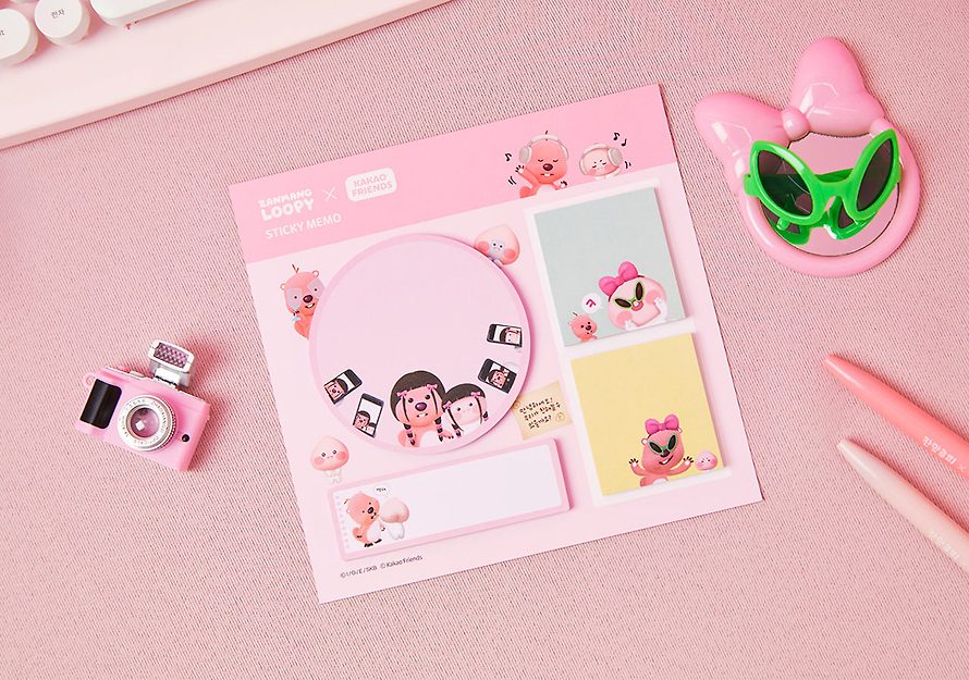 [KAKAO FRIENDS] Zanmang Loopy sticky notes Apeach OFFICIAL MD