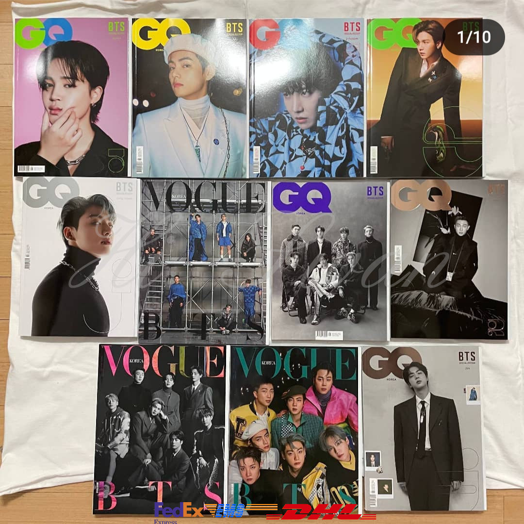 Last stock!) GQ Korea January Issue (Cover: BTS x LV)