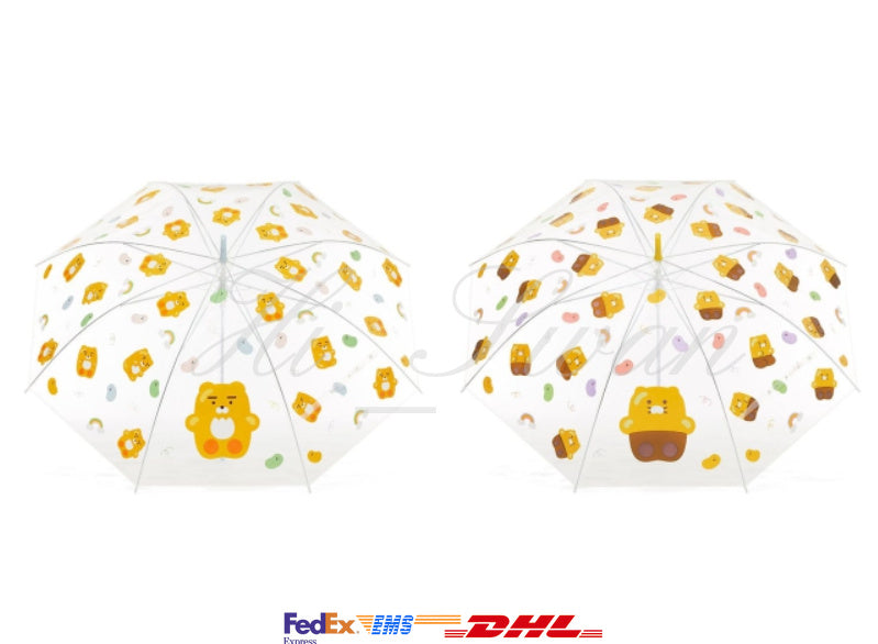 [KAKAO FRIENDS] Jelly Clear Umbrella Choonsik Ryan OFFICIAL MD