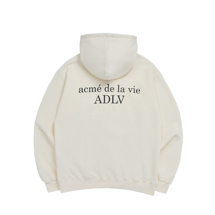 [SEVENTEEN] ADLV X JEONGHAN BASIC LOGO RIVET WARM HOODIE CREAM