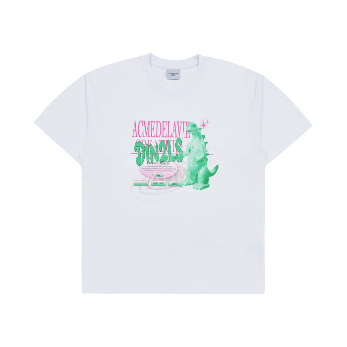 [SEVENTEEN] ADLV X JEONGHAN DIN2LS CREATURE LETTERING SHORT SLEEVE T-SHIRT WHITE