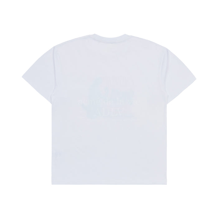 [SEVENTEEN] ADLV X JEONGHAN DIN2LS CREATURE LETTERING SHORT SLEEVE T-SHIRT WHITE