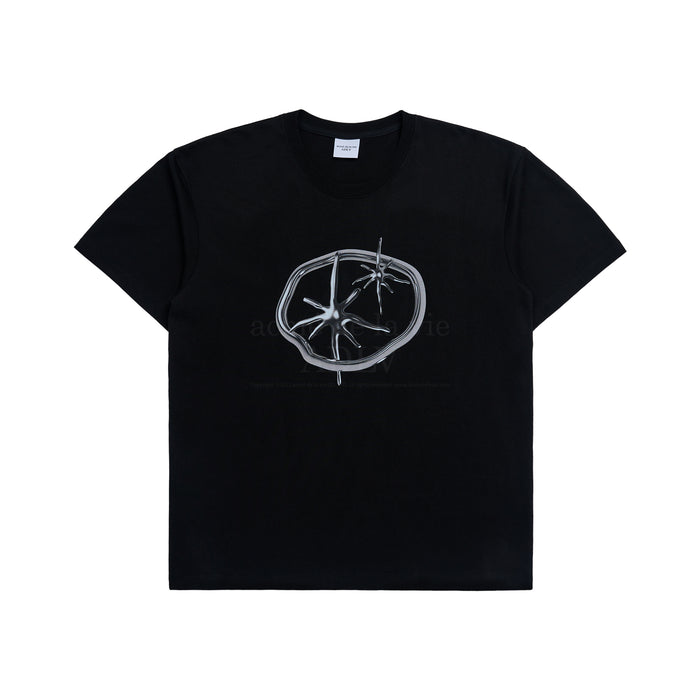 [SEVENTEEN] ADLV X JEONGHAN CREATURE PLANET LOGO SHORT SLEEVE T-SHIRT BLACK