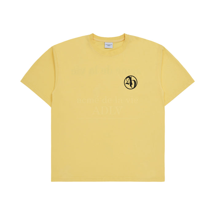 [SEVENTEEN] ADLV X JEONGHAN NEW SYMBOL BIO WASHING SHORT SLEEVE T-SHIRT YELLOW