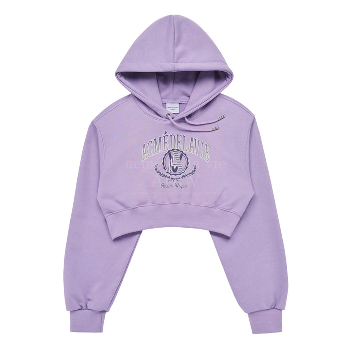 [BLACKPINK] ADLV A LOGO GRADATION CROP HOODIE OFFICIAL MD