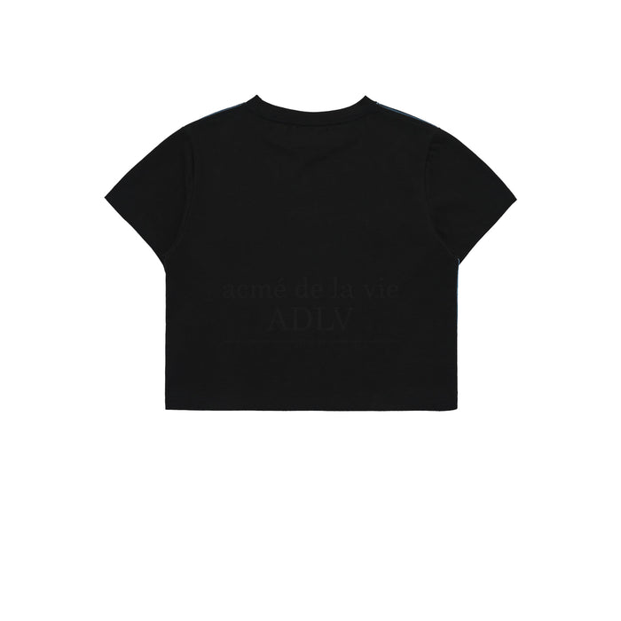 [BLACKPINK] ADLV OCEAN ARTWORK CROP SHORT SLEEVE T-SHIRT BLACK OFFICIAL MD