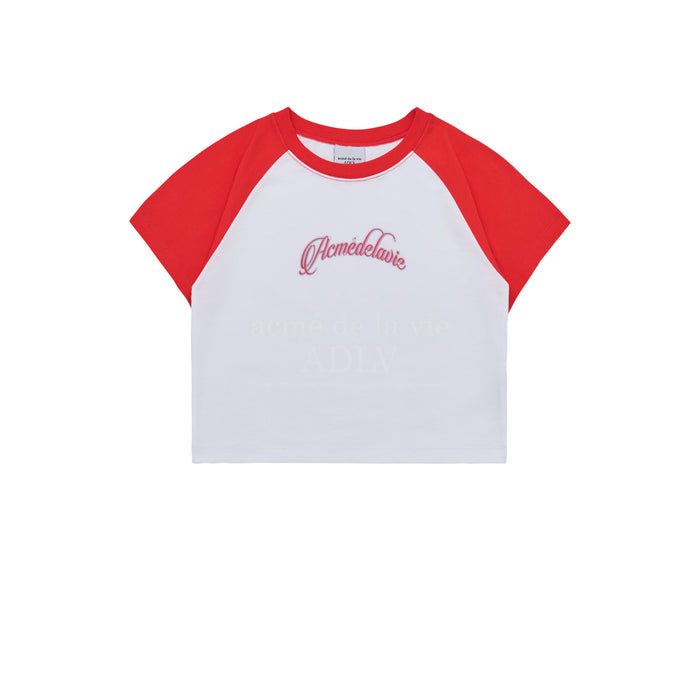 [BLACKPINK] ADLV TWINKLE SCRIPT LOGO CROP SHORT SLEEVE T-SHIRT OFFICIAL MD