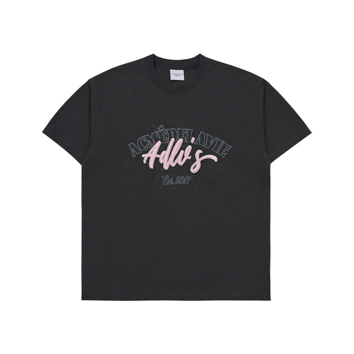 [BLACKPINK] ADLV A LOGO MONOGRAM EMBOSSING EMBROIDERY SHORT SLEEVE T-SHIRT