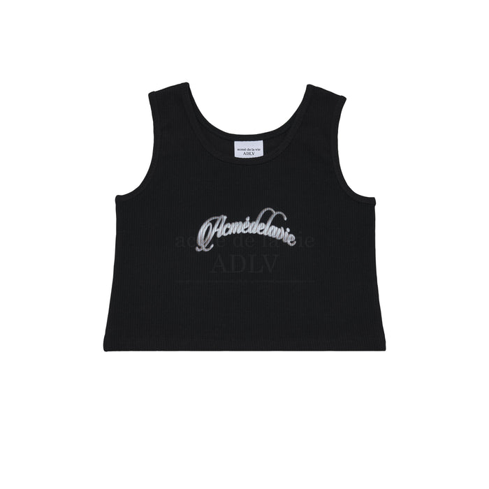 [BLACKPINK] ADLV TWINKLE SCRIPT LOGO CROP TANK TOP OFFICIAL MD