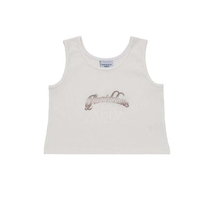 [BLACKPINK] ADLV TWINKLE SCRIPT LOGO CROP TANK TOP OFFICIAL MD