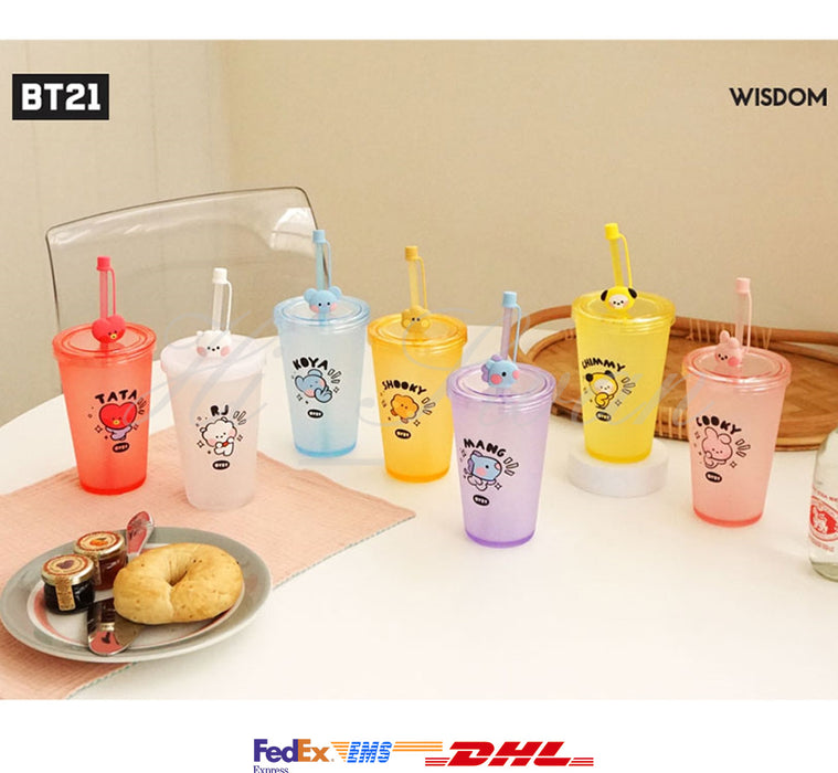 [BT21] - BT21 Minini STRAW  TUMBLER COLD CUP OFFICIAL MD