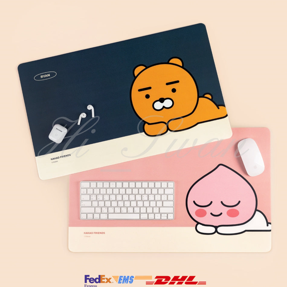 Kakao Friends Desk Mat Ryan And Apeach Official Md Hiswan 7773