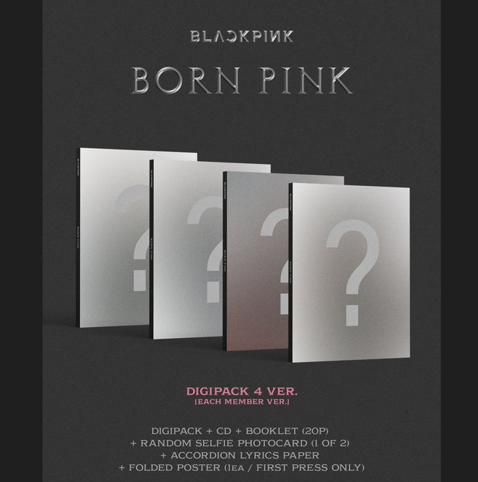 [BLACKPINK] - BLACKPINK 2nd ALBUM [BORN PINK] DIGIPACK ver. SET ver OFFICIAL MD