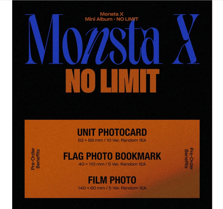 [Monsta X] -MONSTA X Mini Album SET NO LIMIT+PRE-ORDER/ STARSHIP SQUARE BENEFITS