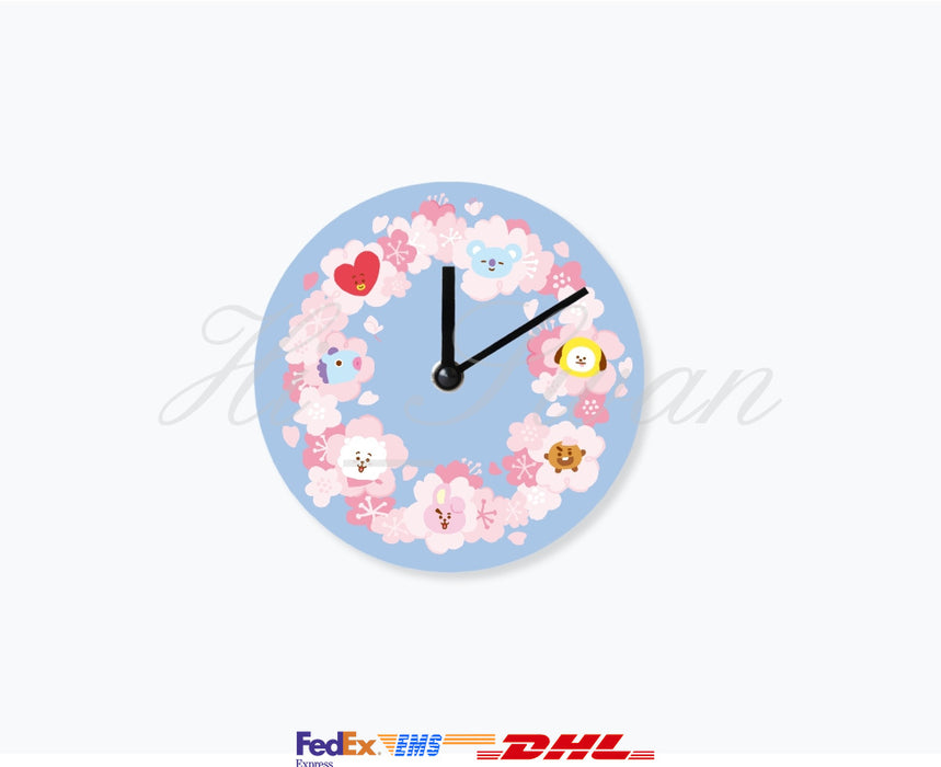 [BT21] - BT21 Cherry Blossom Breeze Chromalux Round Watch S SIZE OFFICIAL MD
