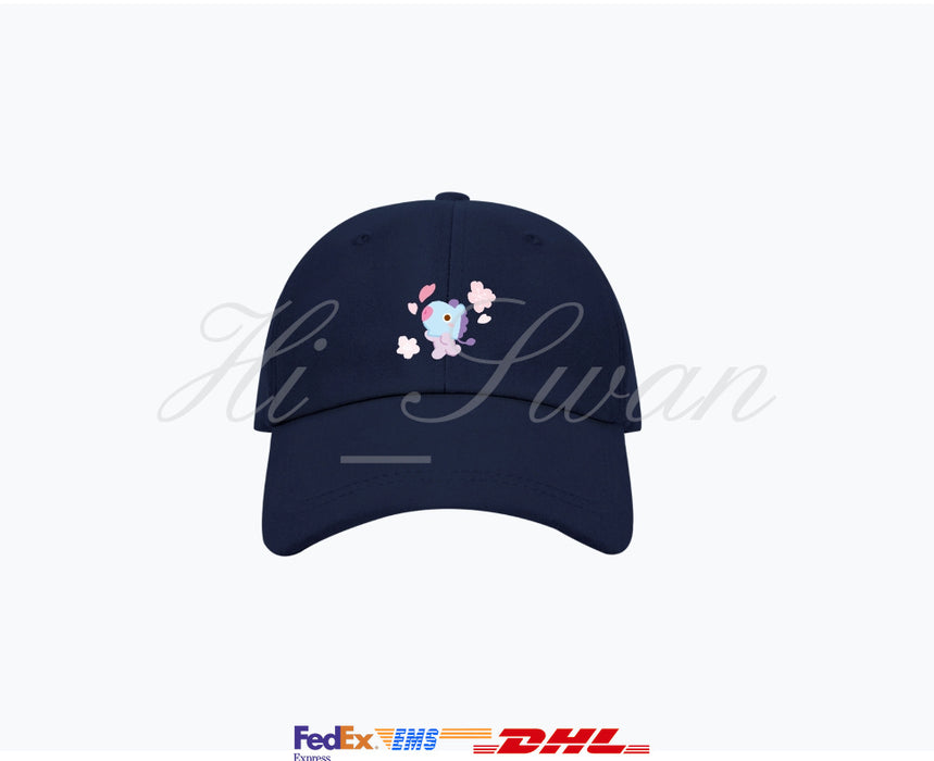 [BT21] - BT21 Cherry Blossom Breeze Basic Ball Cap OFFICIAL MD
