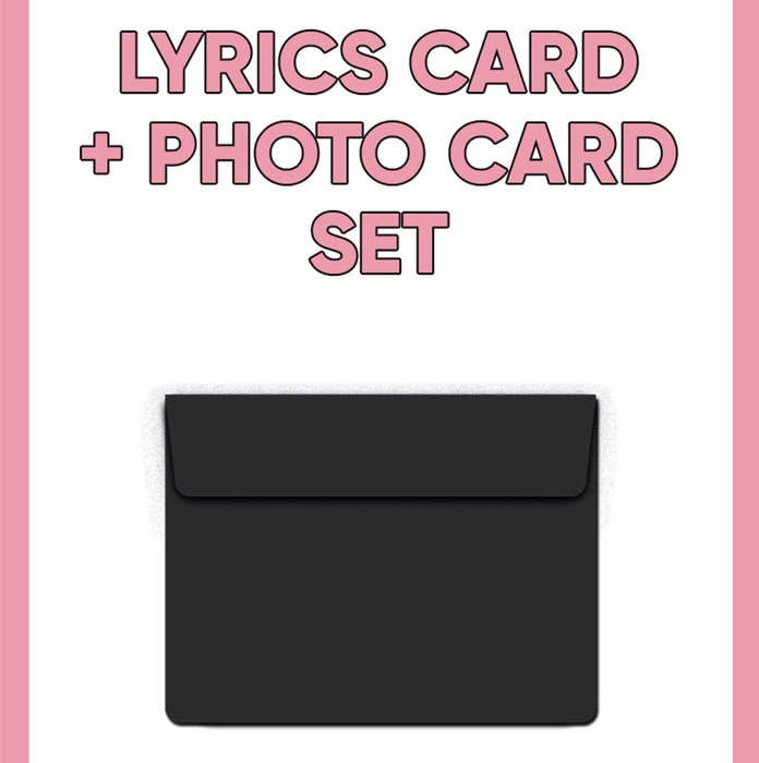 [BLACKPINK] BPTOUR - BLACKPINK LYRICS CARD + PHOTO CARD SET OFFICIAL MD