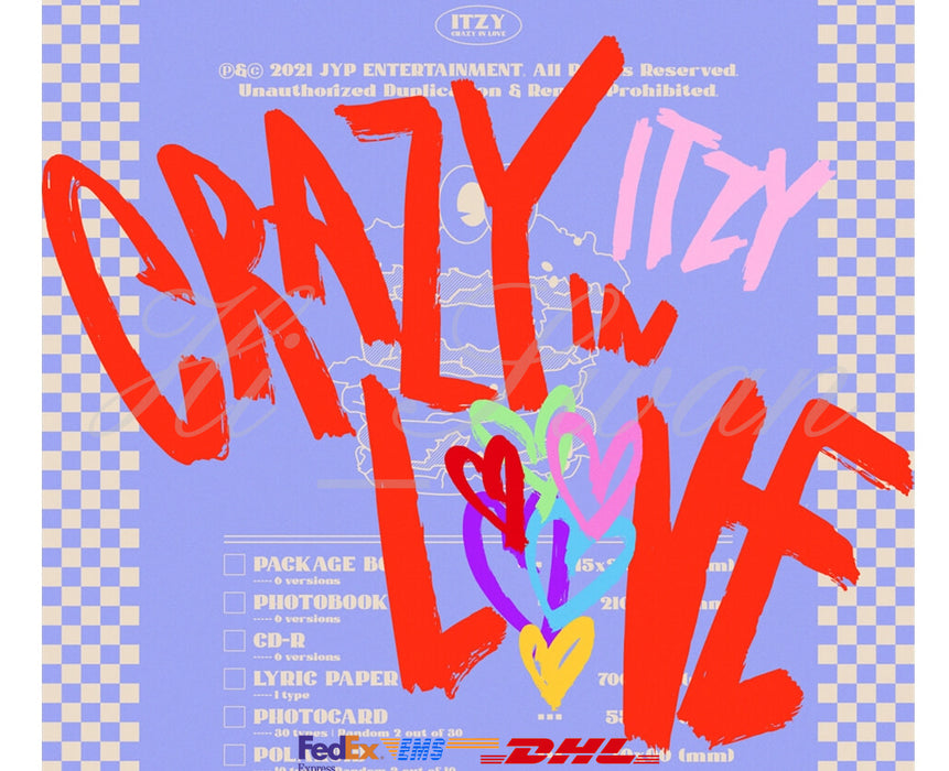 [ITZY] - ITZY 1st Album CRAZY IN LOVE + PRE-ORDER GIFT OFFICIAL MD