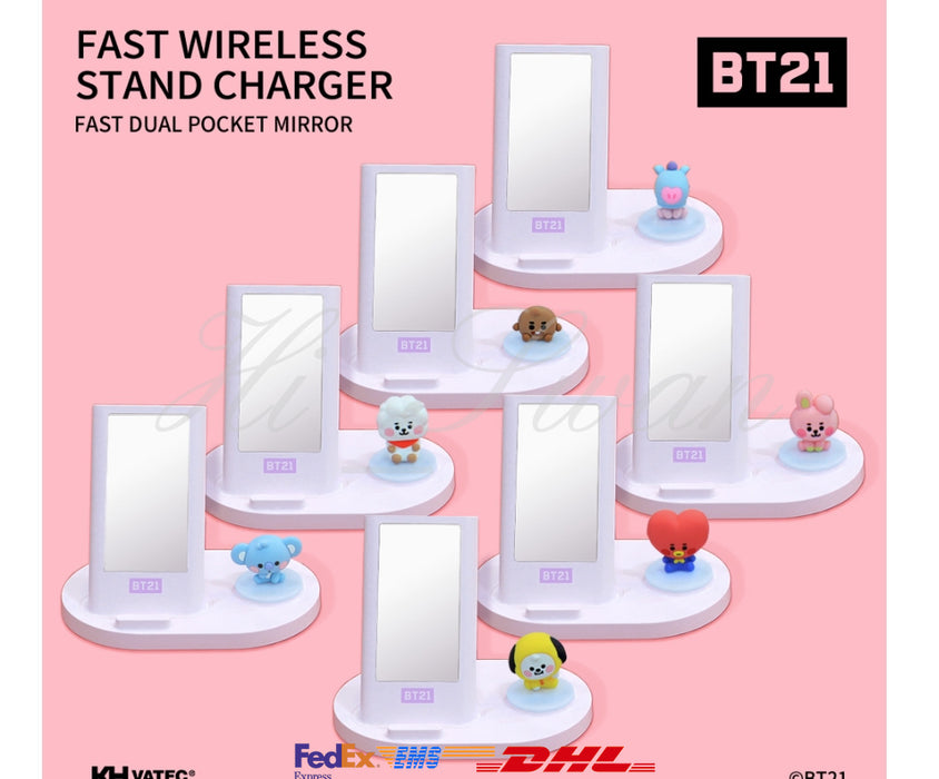 [BT21] - BT21 Fast Wireless Stand Charger OFFICIAL MD