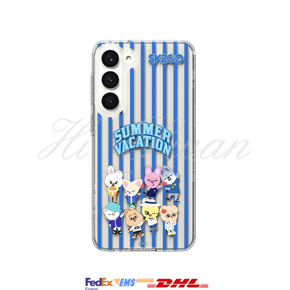 STRAY KIDS] SKZOO Flat Case for Galaxy S23+ Stripe OFFICIAL MD