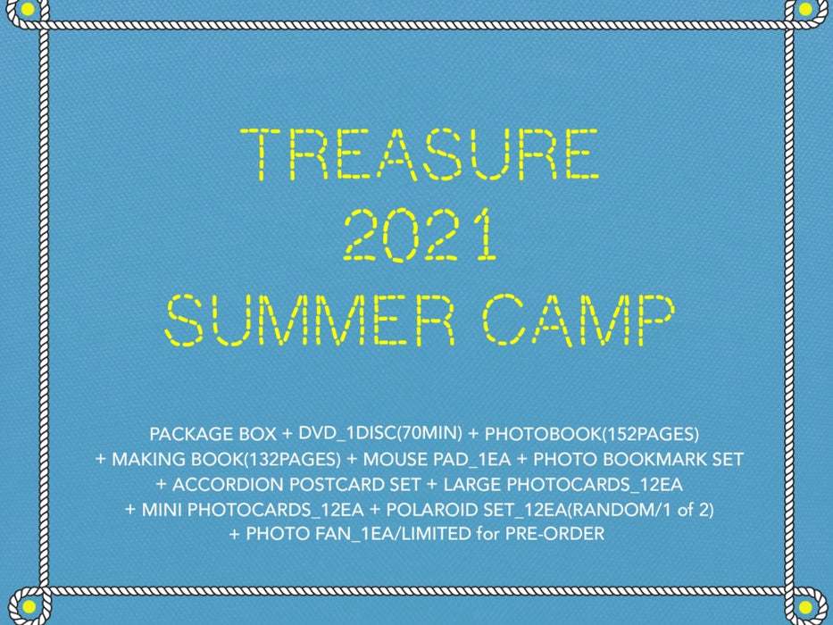 [TREASURE] - TREASURE 2021 SUMMER CAMP DVD OFFICIAL MD