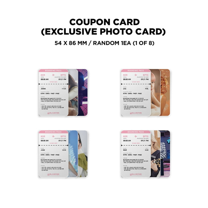 [BLACKPINK] BLACKPINK THE GAME COUPON CARD OFFICIAL MD