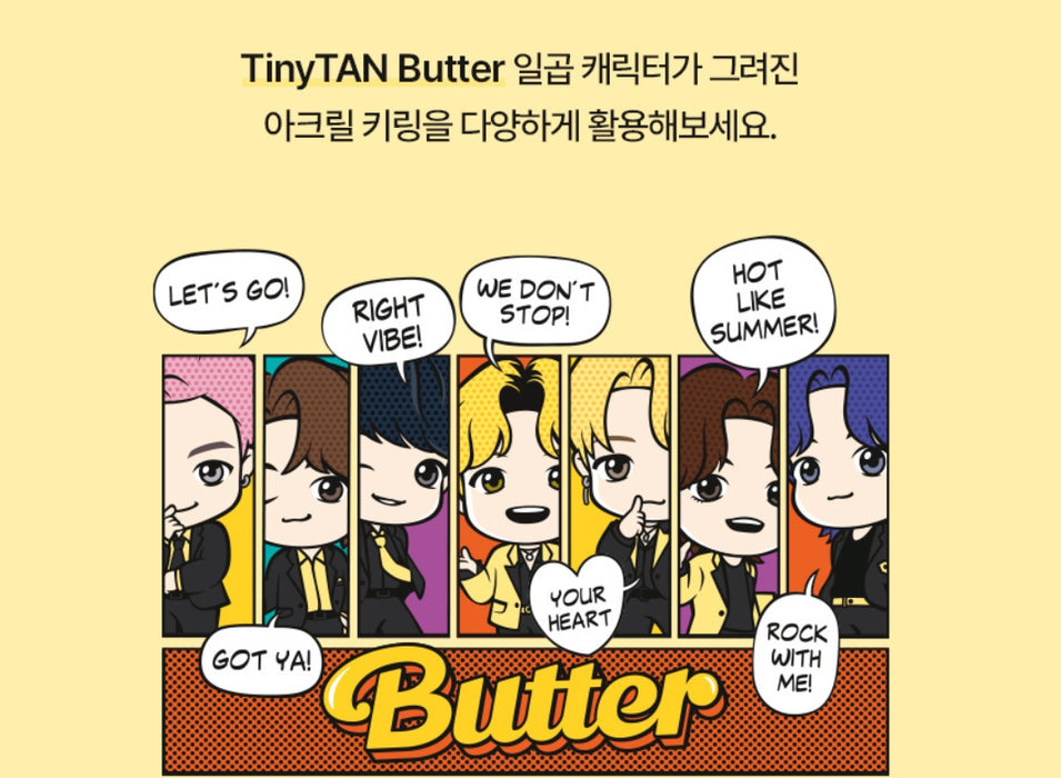 [BTS] - BTS TinyTan Butter Acrylic Handstrap Keyring OFFICIAL MD