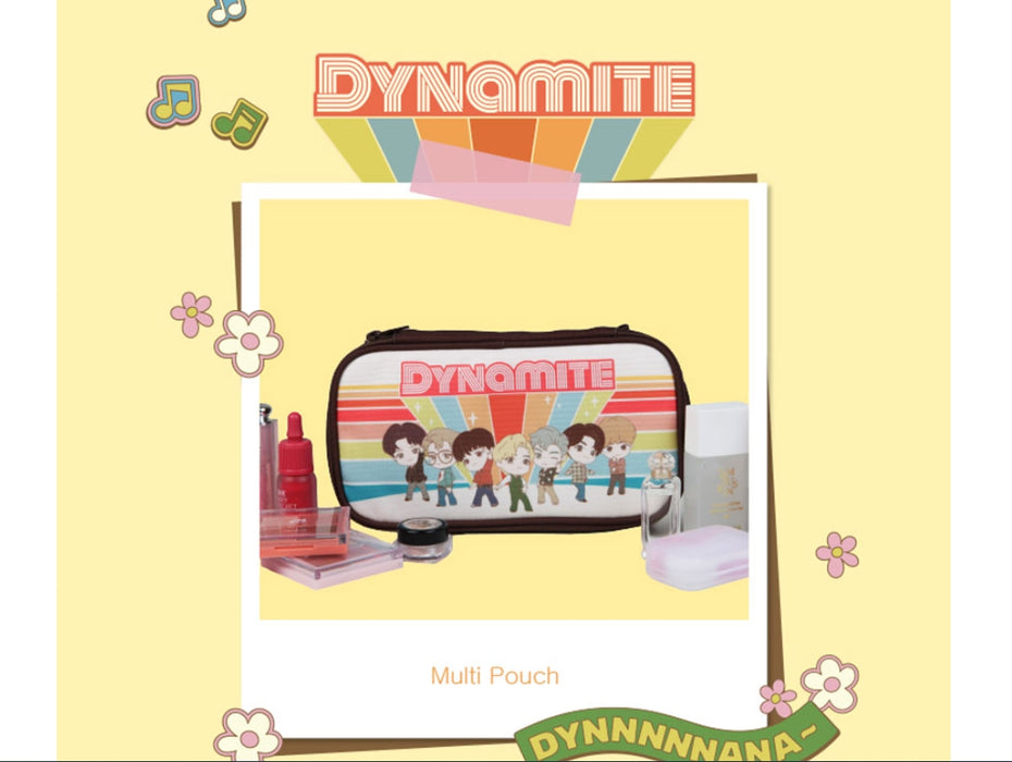 [BTS] - BTS Tinytan Dynamite Multi Pouch Multi-Purpose Travel Cosmetic Pouch