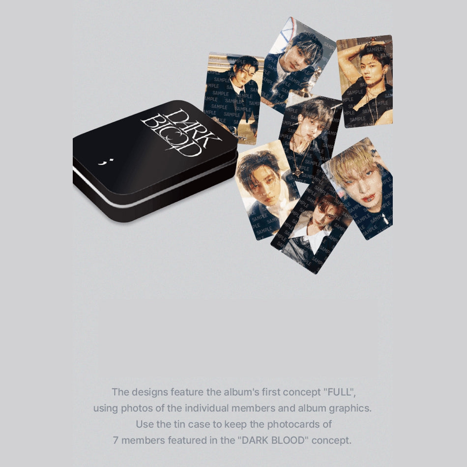 ENHYPEN] DARK BLOOD PHOTO CARD & TIN CASE SET OFFICIAL MD – HISWAN