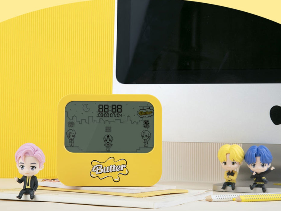 [BTS] - TinyTan Butter Desktop Alarm Clock Animated LED Mood Light OFFICIAL MD