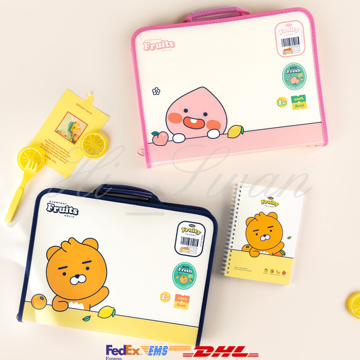 [KAKAO FRIENDS] Little KAKAO FRIENDS Fruity Zipper File Bag OFFICIAL MD