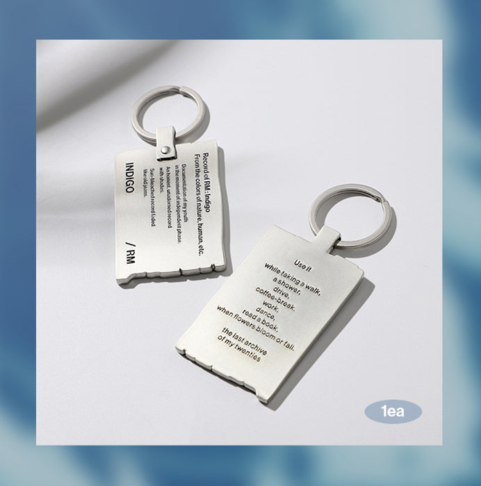 [BTS] Record of RM : Indigo - Keyring OFFICIAL MD