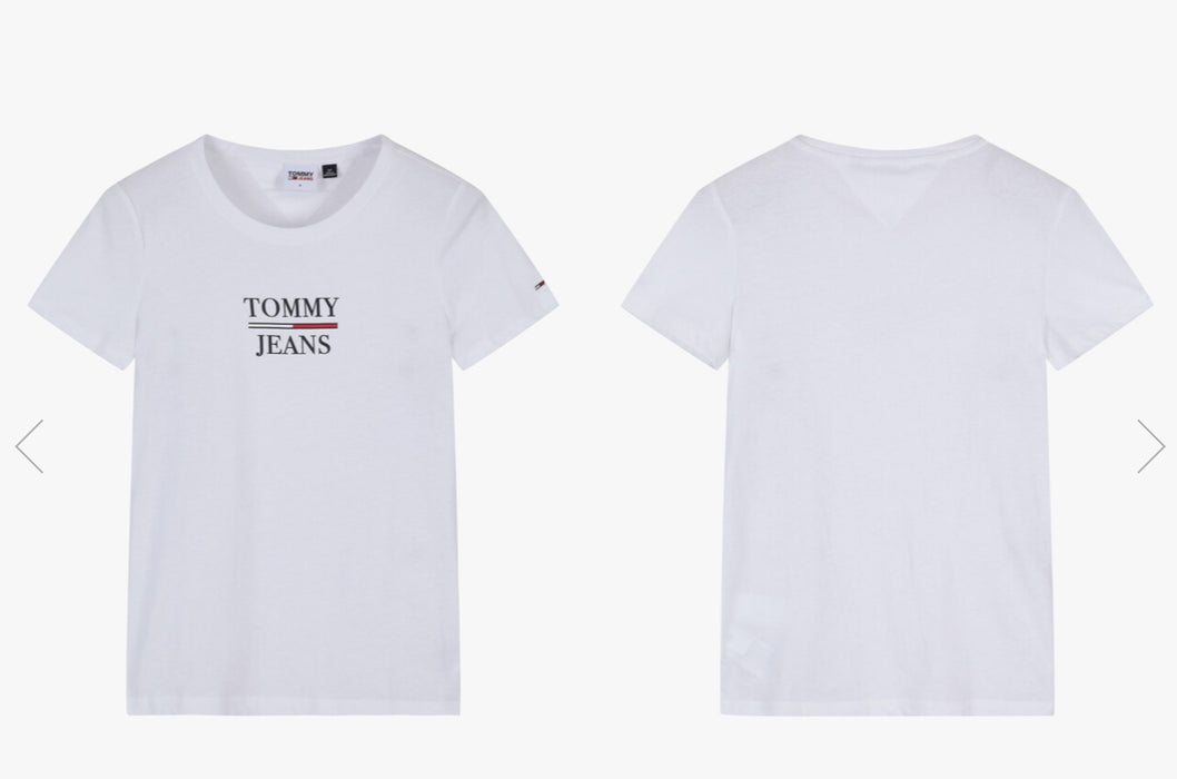 [MAMAMOO]-HWASA X TOMMY JEAN Slim Fit Essentials Tommy T-shirt T32B6TTO20SWT1YBR