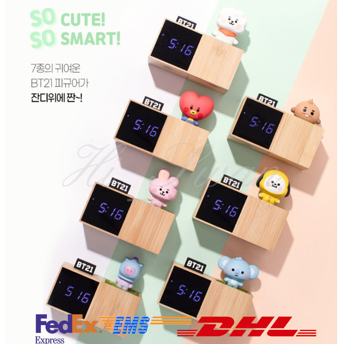 [BT21] - BT21 BABYFIGURE LED DIGITAL TABLE CLOCK Alarm Function&Touch Sensor etc