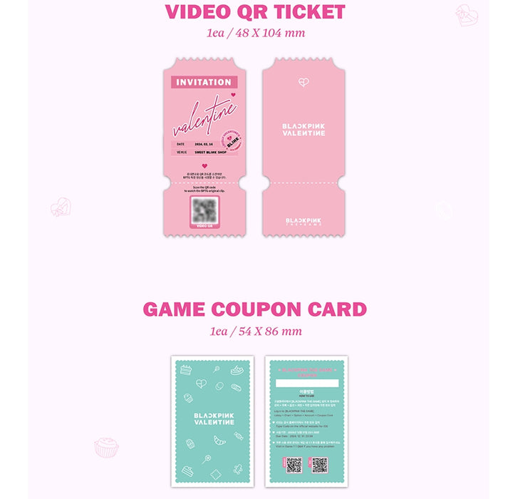 [BLACKPINK] The Game Photocard Collection Lovely Valentine's Edition OFFICIAL MD