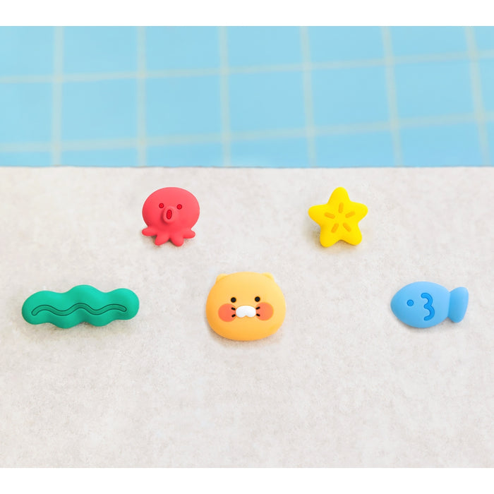 [KAKAO FRIENDS] Choonsik Silicone Mini Charm Set 5P OFFICIAL MD